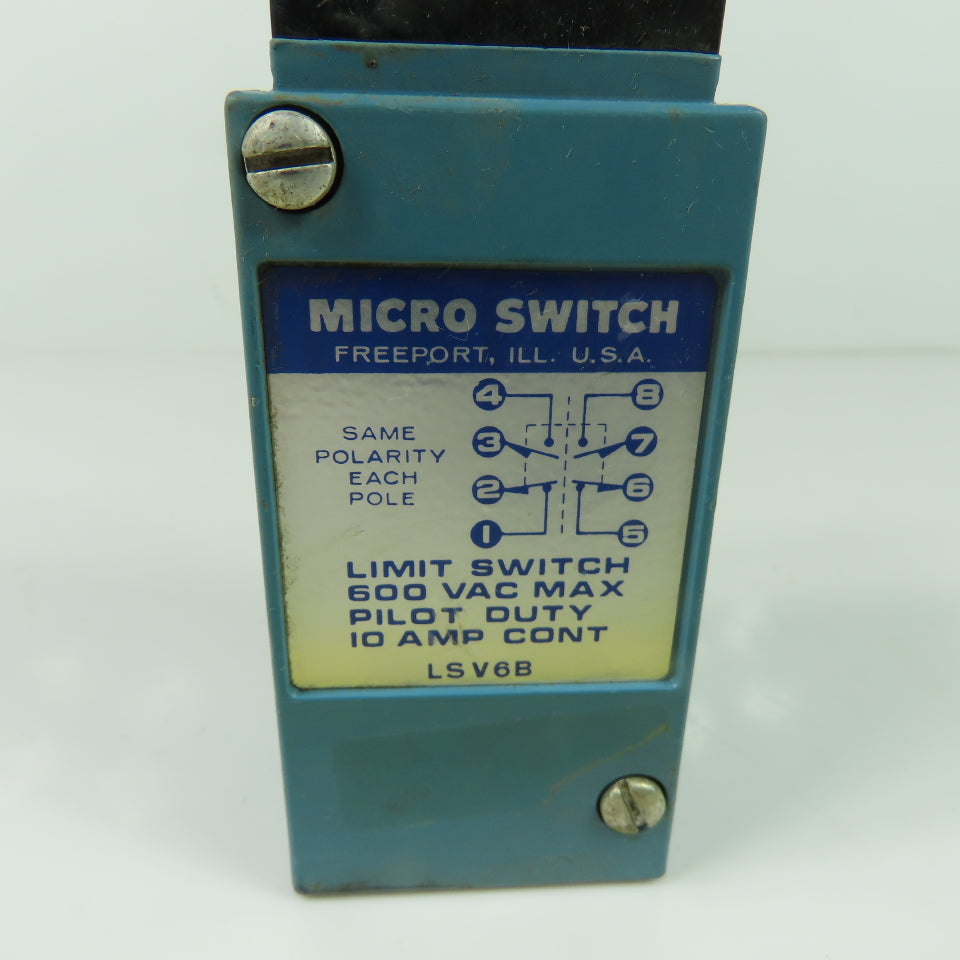 Micro Switch lSV6B Limit Switch 600VAC 10A