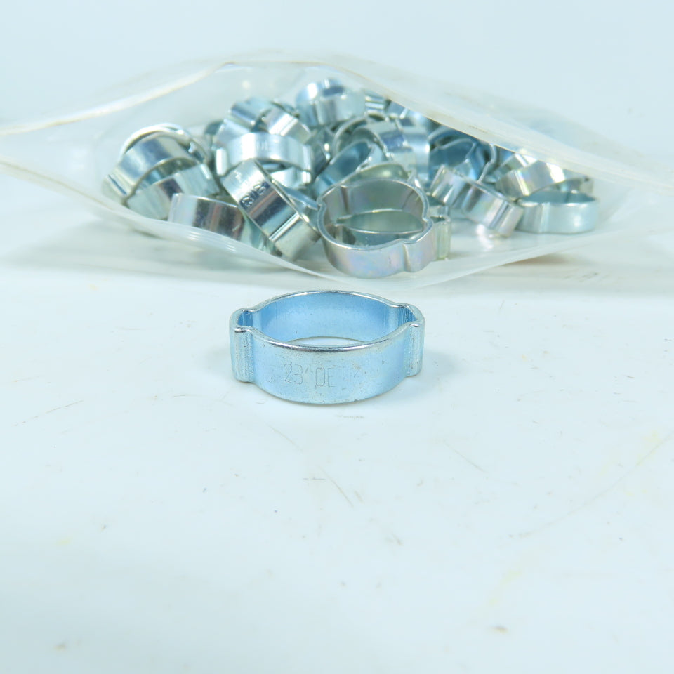 Dixon Valve 2023 7/8" Pinch-On Double Ear Clamp Lot Of 90