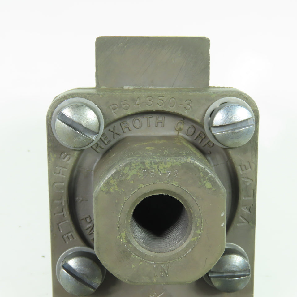 Rexroth P54350-3 Shuttle Valve 3/8" NPT