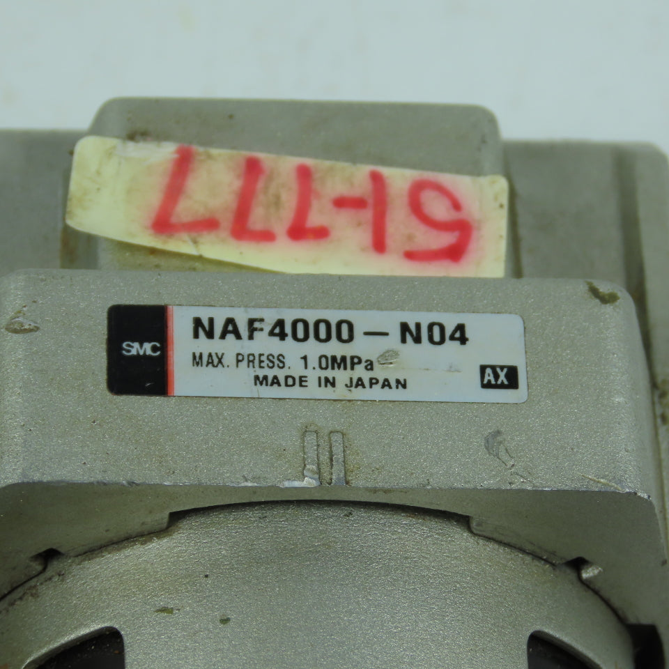 SMC NAF4000-N04 Pneumatic Air Filter & Lubricator 1.0MPa 1/2" Lot Of 2