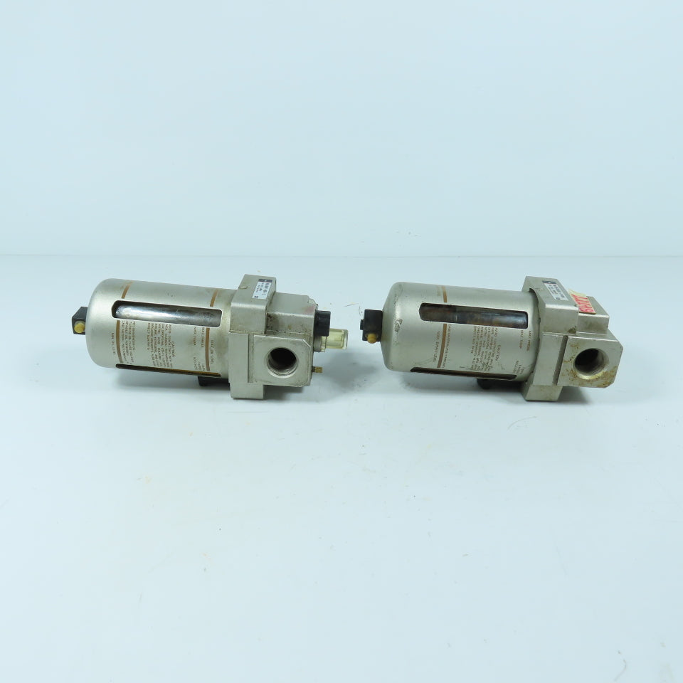 SMC NAF4000-N04 Pneumatic Air Filter & Lubricator 1.0MPa 1/2" Lot Of 2