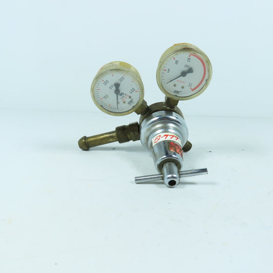 L-TEC R-2715510 90A3 Gas Regulator with Dual Gauges