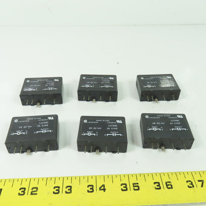 Gordos 0AC24 Relay Module 120VAC 18-32VDC 3A 60Hz Lot Of 6