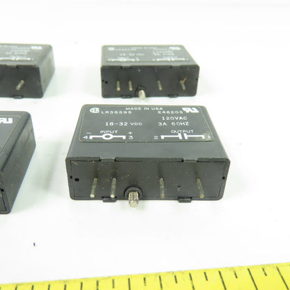 Gordos 0AC24 Relay Module 120VAC 18-32VDC 3A 60Hz Lot Of 6