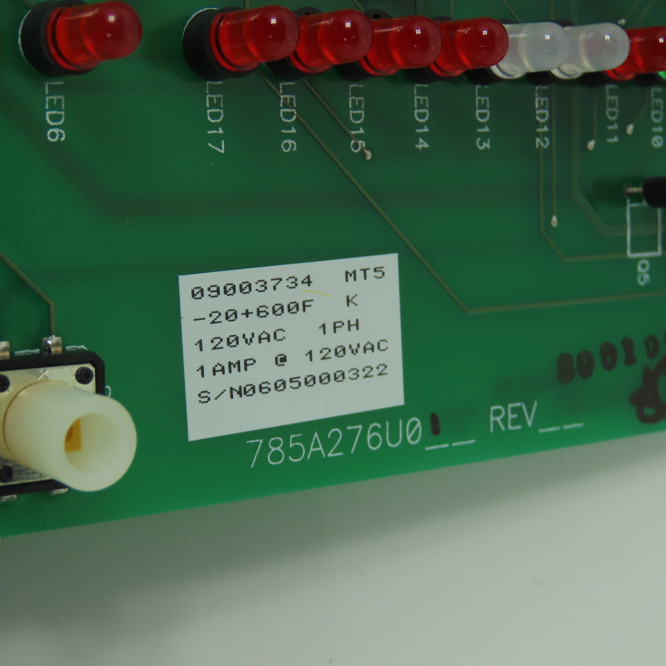 Conair 09003734 Thermolator Operator Display Board 120VAC 1Ph