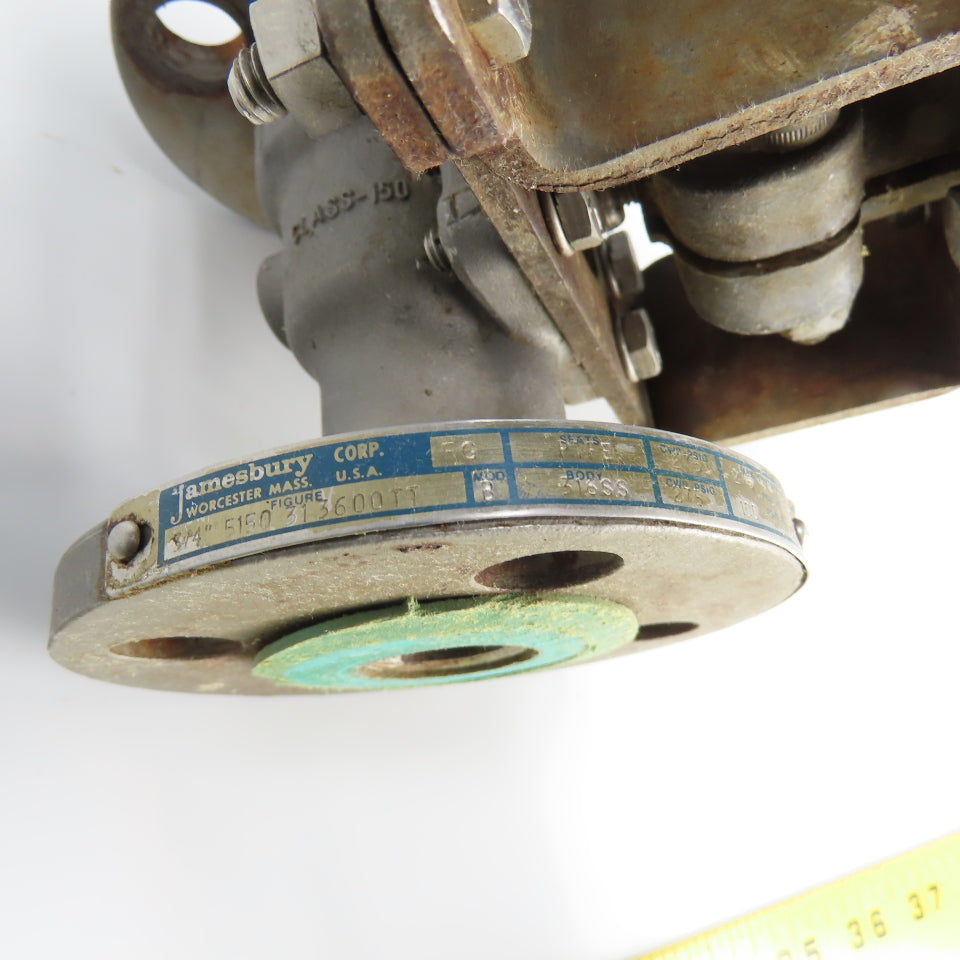 Jamesbury ST 50E 3/4" Pneumatic Valve Actuator 150PSI