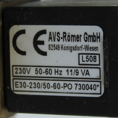 AVS-Römer G509 EGV-1035N2-AH9-3/4 Dual Solenoid Valve Assembly 230V 3/4"