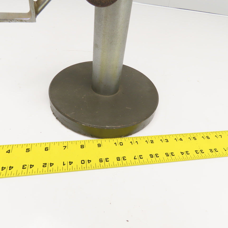 Bench Top Indicator Instrument Stand 8" Base 2" Mounting Post 14" Tall