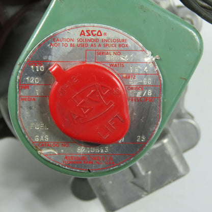 ASCO 8215B53 Gas Fuel Solenoid Valve 110V 1" 25PSI