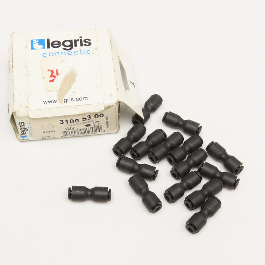Legris 1/8" x 1/8" Push To Connect Nylon Tube Coupling Splice Lot Of 15