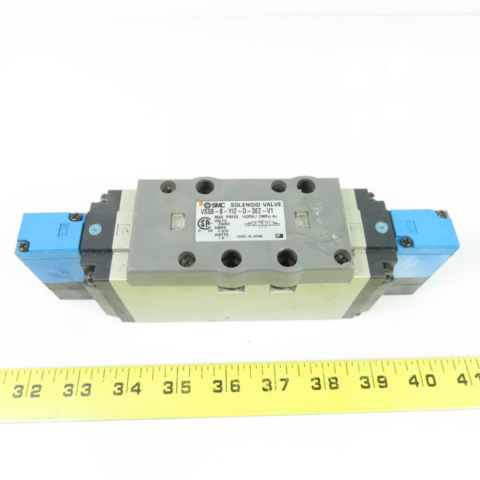 SMC VSS8-8-YIZ-D-3EZ-V1 Solenoid Valve 24VDC 0.075A 142PSI