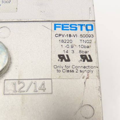 Festo CPV-18-VI Pneumatic Valve Terminal Manifold