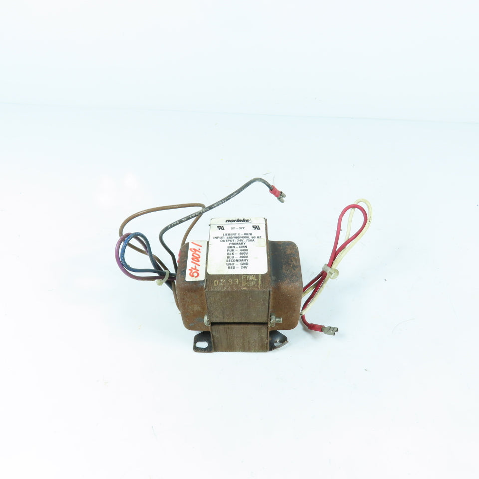 Norlake LIEBERT E-007B ST-372 440/460/490V to 24V 75VA Transformer
