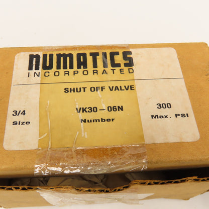 Numatics VK60-06N 3/4" NPT 2 Way Pneumatic Shut Off Valve 300PSI