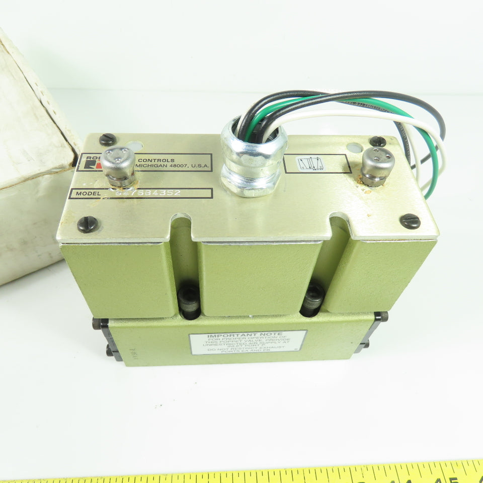 Ross 8476B4352 Poppet Solenoid Valve 120V 60Hz