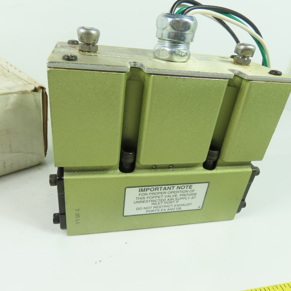 Ross 8476B4352 Poppet Solenoid Valve 120V 60Hz