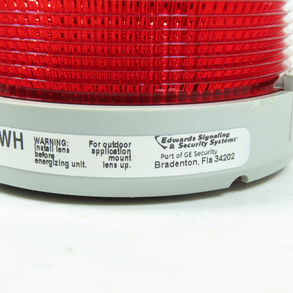 Edwards Signaling Adaptabeacon 48SINR-G1-20WH Red Warning Beacon Light 24VDC