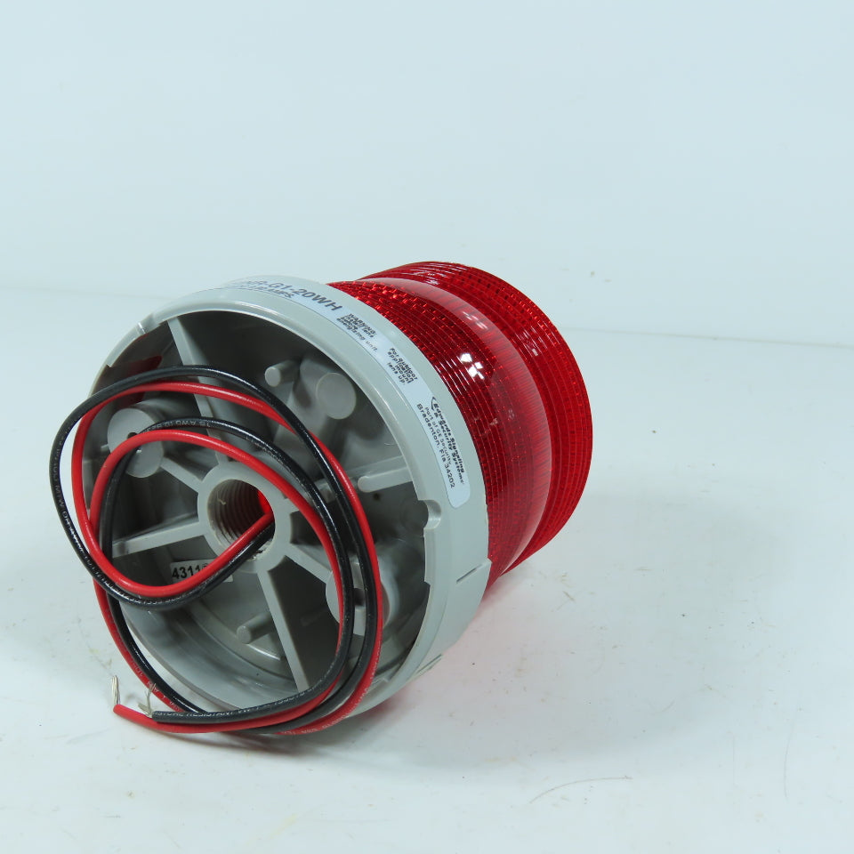 Edwards Signaling Adaptabeacon 48SINR-G1-20WH Red Warning Beacon Light 24VDC