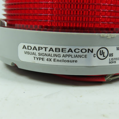 Edwards Signaling Adaptabeacon 48SINR-G1-20WH Red Warning Beacon Light 24VDC