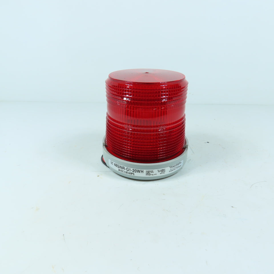 Edwards Signaling Adaptabeacon 48SINR-G1-20WH Red Warning Beacon Light ...