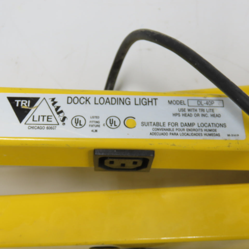 Tri-Lite DL-40P 40" Polycarbonate Head Dock Loading Light Arm Bracket 120V