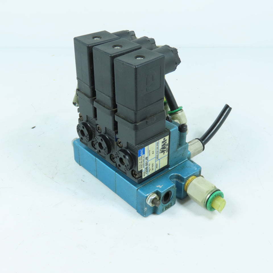 MAC 132B-501JB 24VDC 3-Solenoid Valve Manifold Assembly