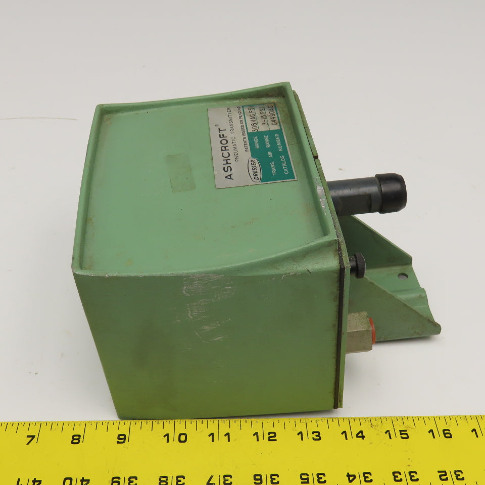 Ashcroft C4480AC Pneumatic Transmitter 308VAC-PSI 1/4"NPT Trans Air 3-15PSI