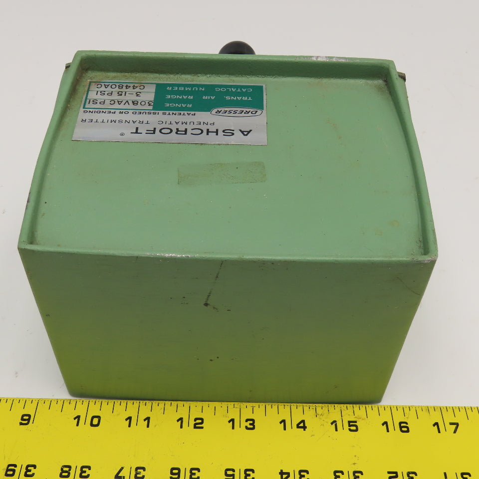 Ashcroft C4480AC Pneumatic Transmitter 308VAC-PSI 1/4"NPT Trans Air 3-15PSI