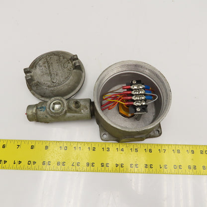 Control Instruments B3SNR Sensor In Explosion Proof Receptacle Adalet XJS
