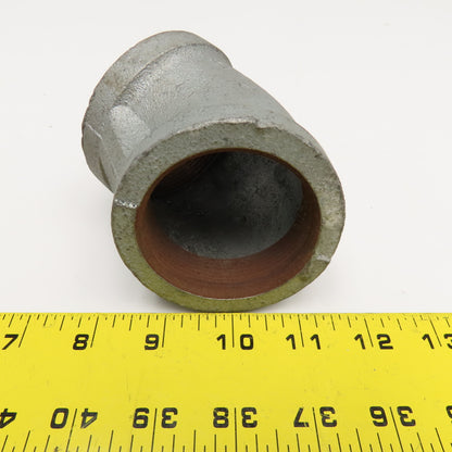 2" NPT Galvanized Pipe Fitting 45° Elbow