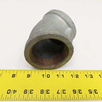 2" NPT Galvanized Pipe Fitting 45° Elbow