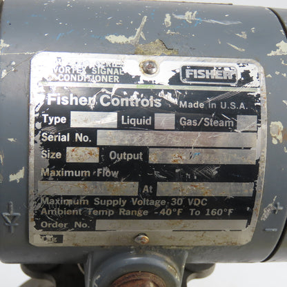 Fisher Controls 3022 1-1/2" Vortex Signal Conditioner 12.7GPM 4-20mA