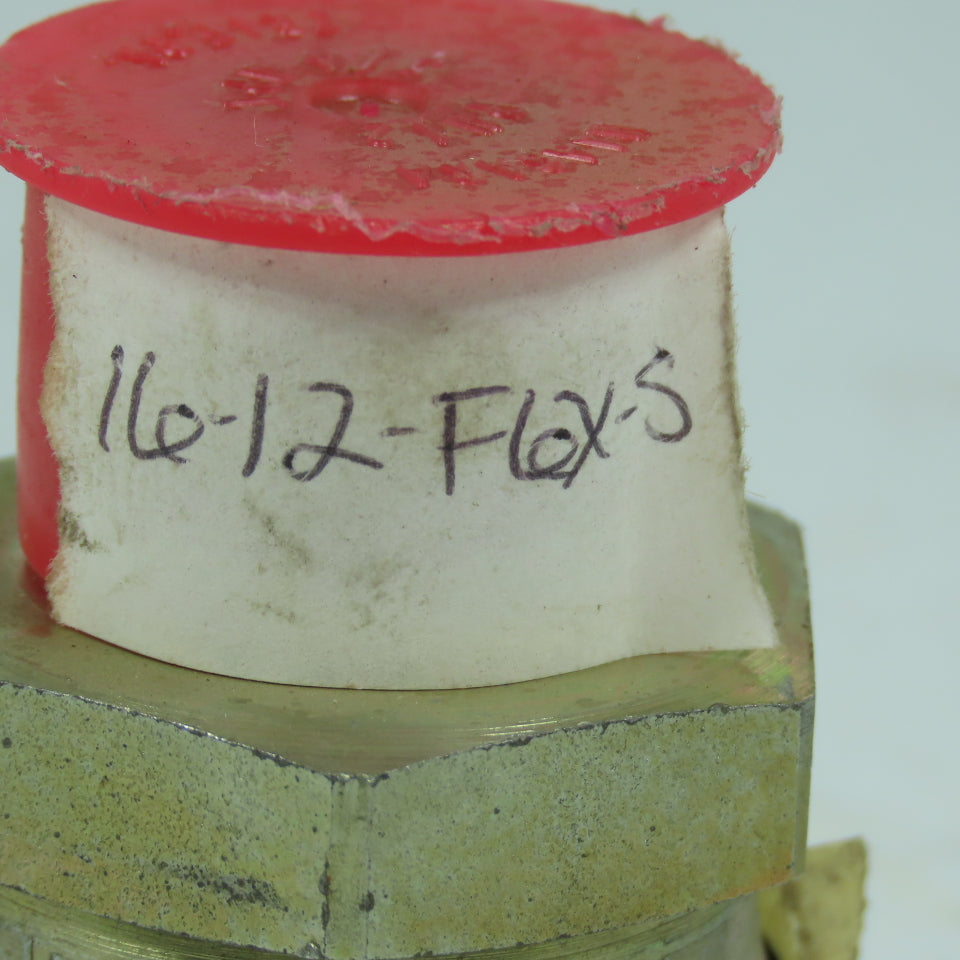 Parker 16-12-F6X-S 1" JIC 37° Flare x 3/4"-14 NPTF Hydraulic Straight Adapter