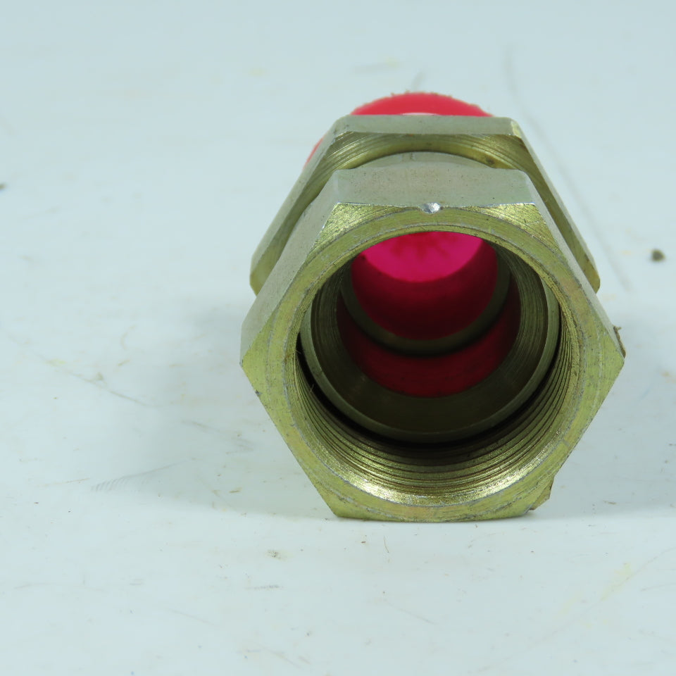 Parker 16-12-F6X-S 1" JIC 37° Flare x 3/4"-14 NPTF Hydraulic Straight Adapter
