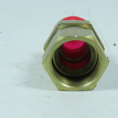 Parker 16-12-F6X-S 1" JIC 37° Flare x 3/4"-14 NPTF Hydraulic Straight Adapter