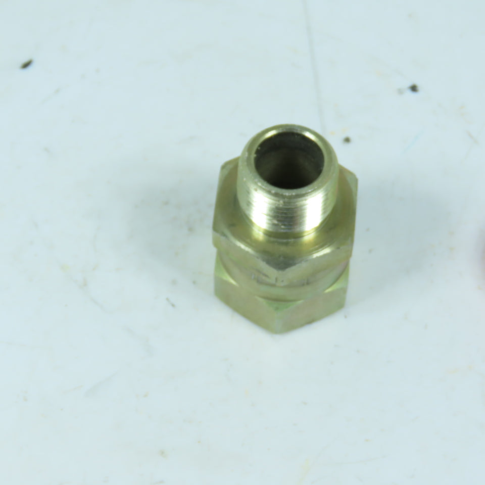 Parker 16-12-F6X-S 1" JIC 37° Flare x 3/4"-14 NPTF Hydraulic Straight Adapter