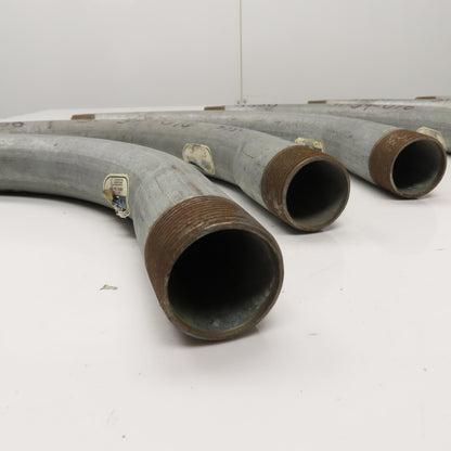 1-1/4" Rigid Conduit 90 Degree Elbow, Galvanized Steel Lot Of 7