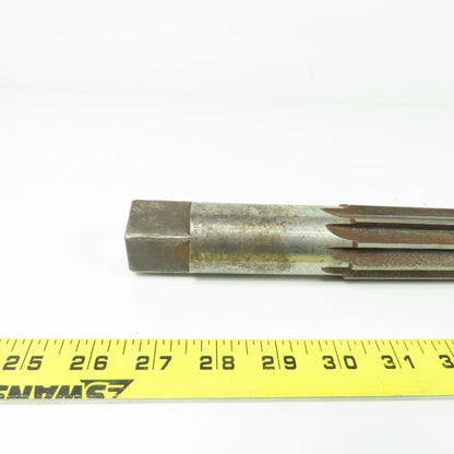 MR & Tool 1.54" -1.25" Hand Reamer Straight 10-Flute 14" Flutes 18-5/16" OAL