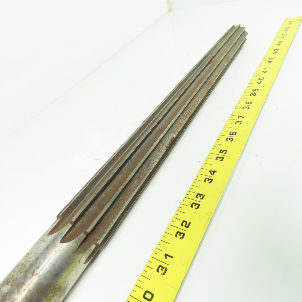 MR & Tool 1.54" -1.25" Hand Reamer Straight 10-Flute 14" Flutes 18-5/16" OAL