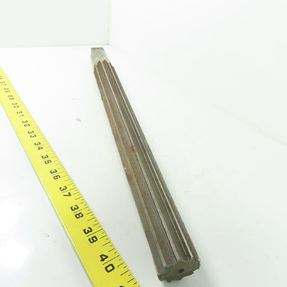 MR & Tool 1.54" -1.25" Hand Reamer Straight 10-Flute 14" Flutes 18-5/16" OAL