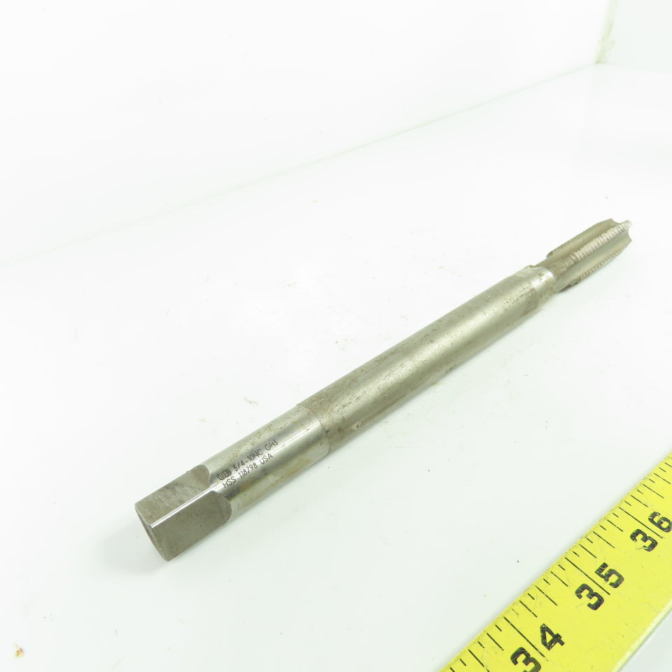 UB 3/4"-10 NC Straight Flute Plug Tap 10" OAL