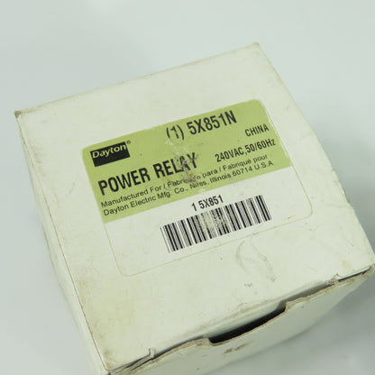 Dayton 5X851N Open Power Relay 240VAC NEW