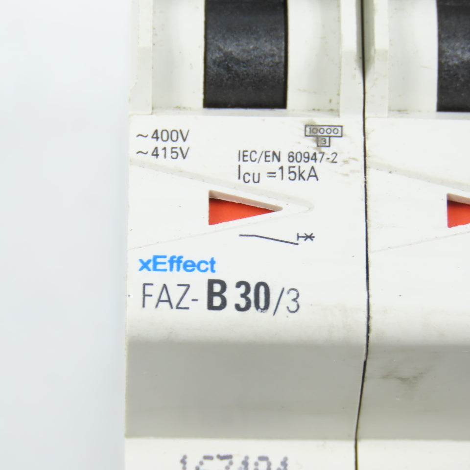 Eaton FAZ-B30/3 30A 3-Pole 3P Rail Mount Circuit Breaker 480/277VAC