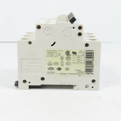 Eaton FAZ-B30/3 30A 3-Pole 3P Rail Mount Circuit Breaker 480/277VAC