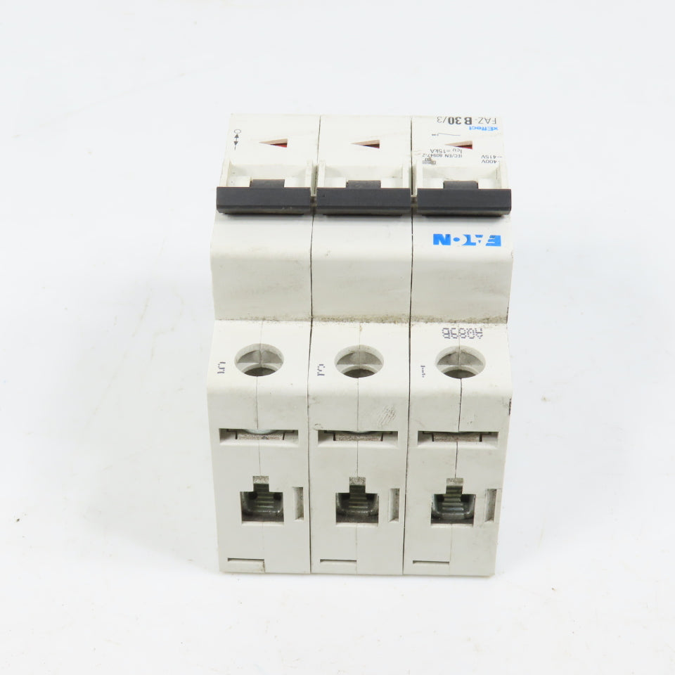 Eaton FAZ-B30/3 30A 3-Pole 3P Rail Mount Circuit Breaker 480/277VAC