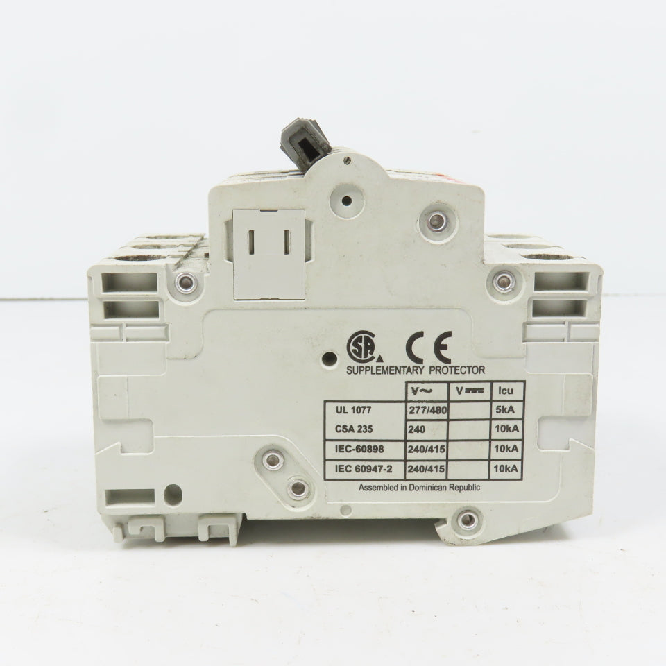 Cutler Hammer WMS3B15 15A 3-Pole 3P Rail Mount Circuit Breaker 480/277VAC B15