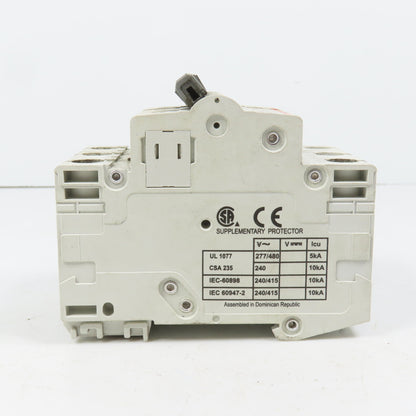 Cutler Hammer WMS3B15 15A 3-Pole 3P Rail Mount Circuit Breaker 480/277VAC B15