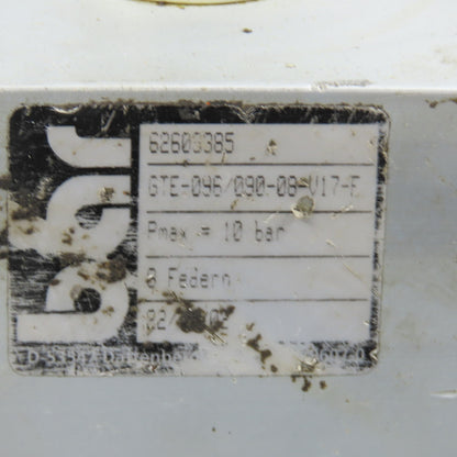 Bar GTE-096/090-08-V17-F Pneumatic Valve Actuator W/ Bosch 0820022957 24/48V