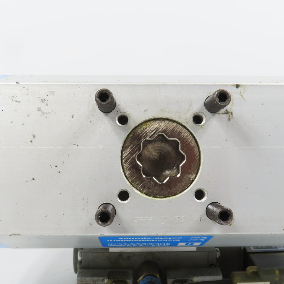 Bar GTE-096/090-08-V17-F Pneumatic Valve Actuator W/ Bosch 0820022957 24/48V