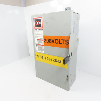 Cutler Hammer DG322NGB 3-Pole Fusible Safety Disconnect Switch 60A 240V Type 1